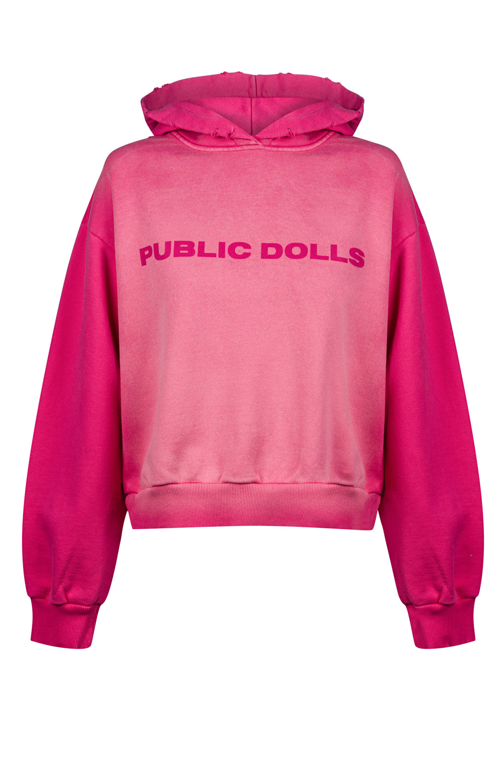 HYSTERIC DISTRESSED PINK HOODIE PLAIN 07