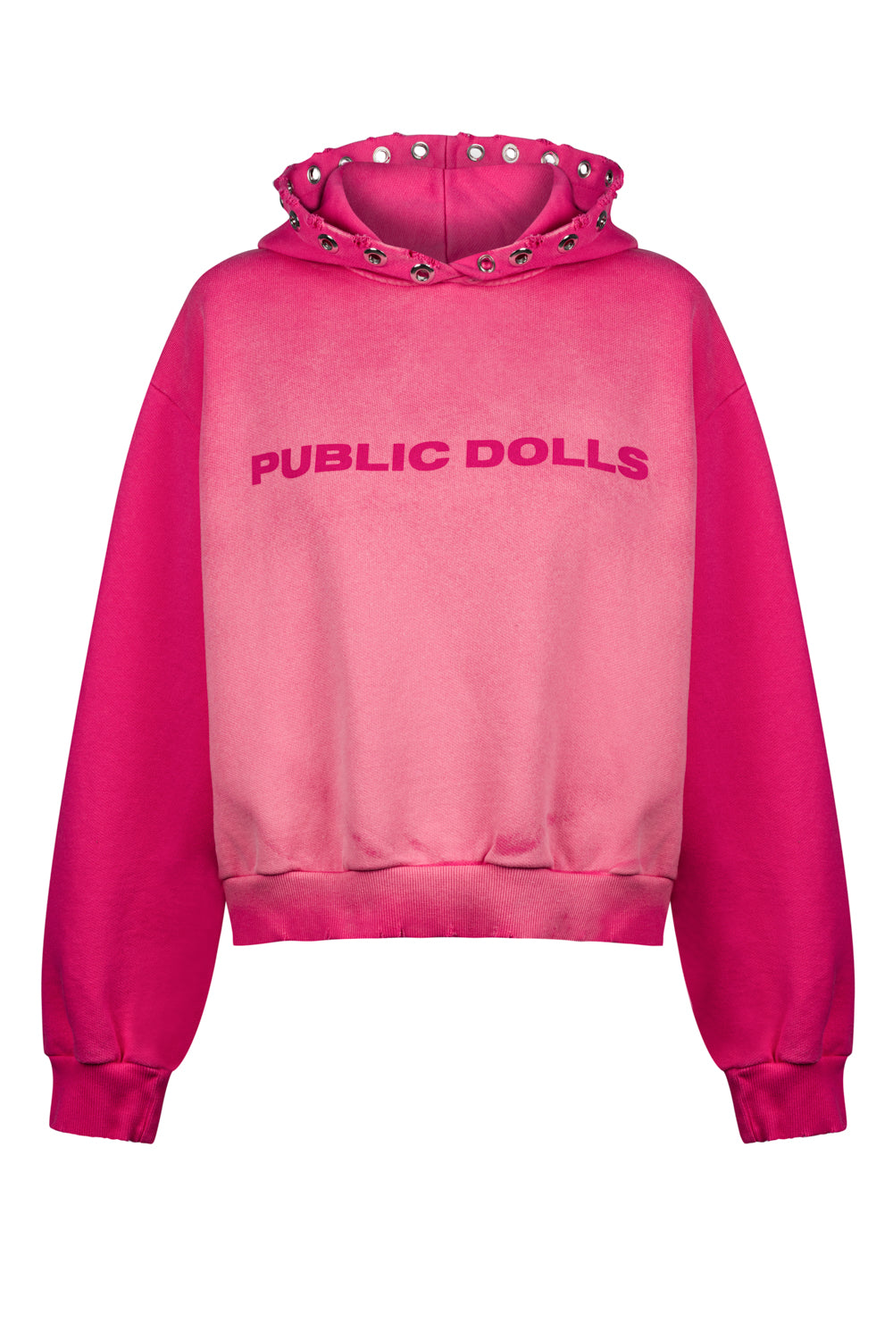 HYSTERIC DISTRESSED PINK HOODIE 07